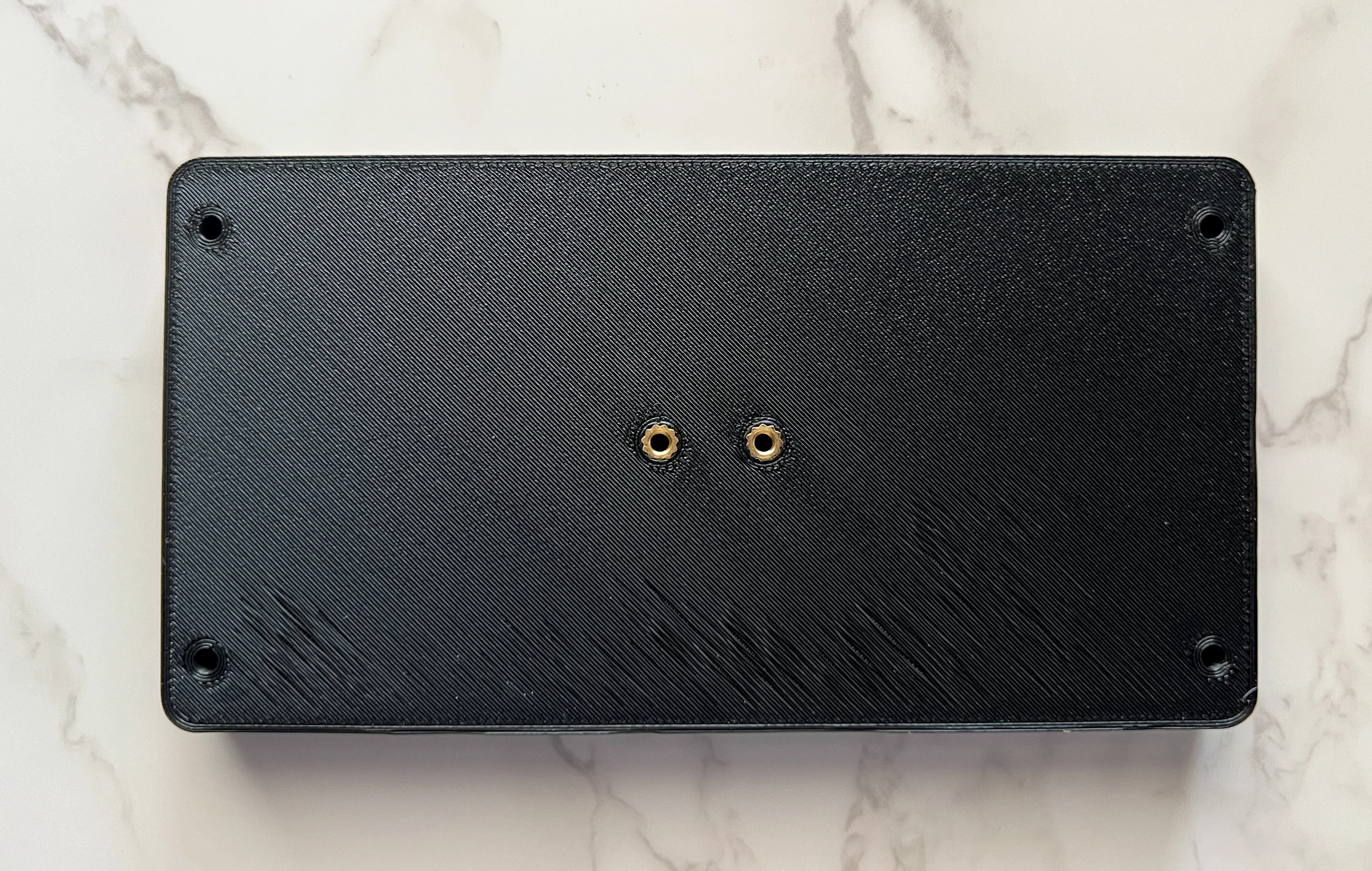 Insert 2 Threaded Inserts. I need a new PEI plate for my printer, bottom layer isn&rsquo;t the best. 