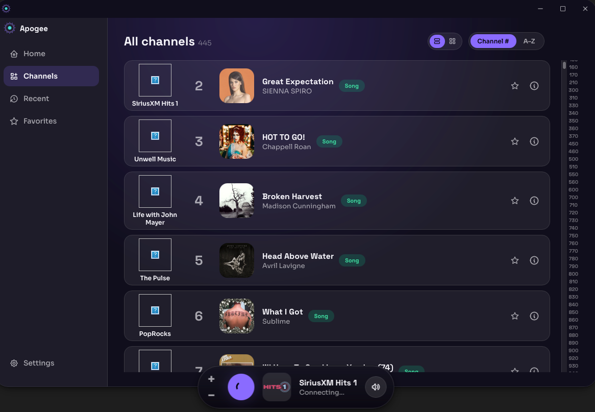 The list view was a huge improvement to the app