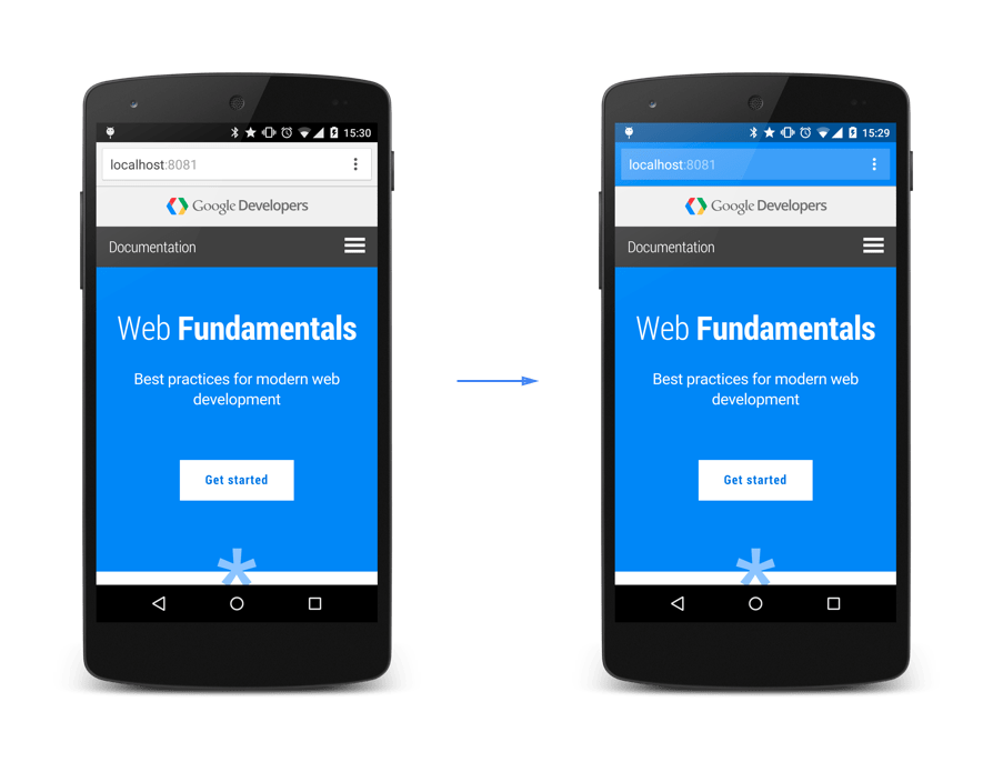 Meta theme-color Tag Example